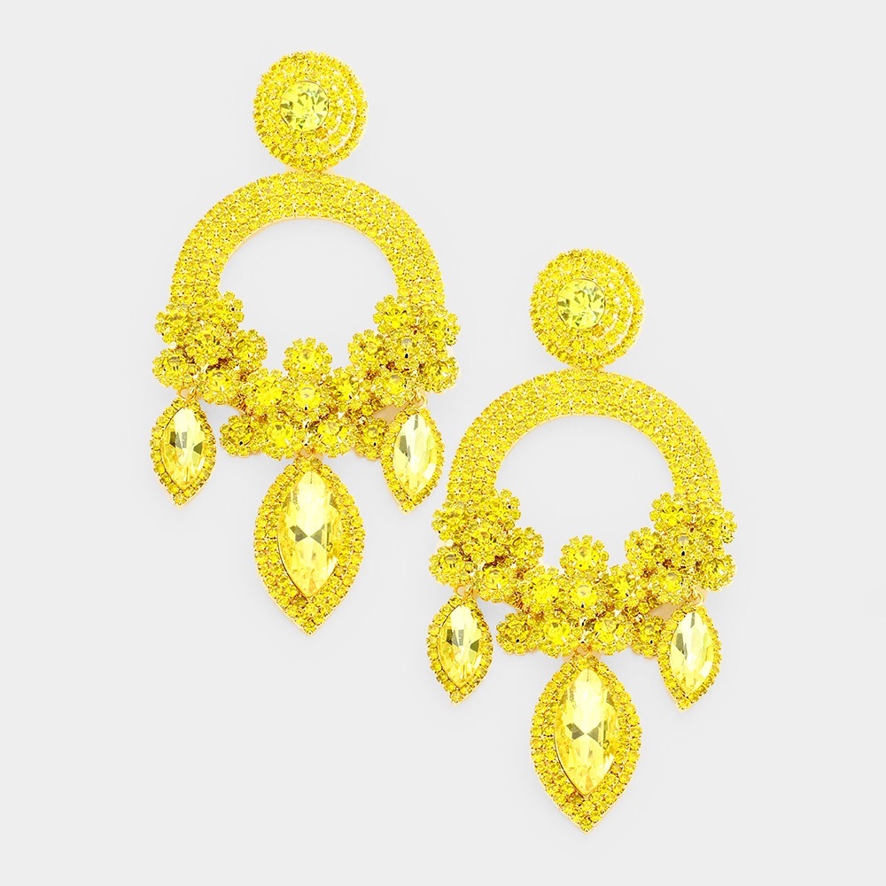 Yellow Diamond Earrings